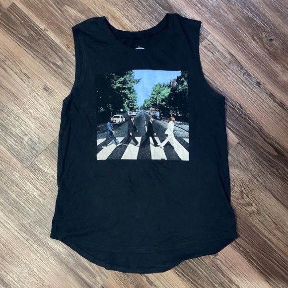 The Beatles Tops - THE Beatles Black Abbey Road Tank No Size Listed
